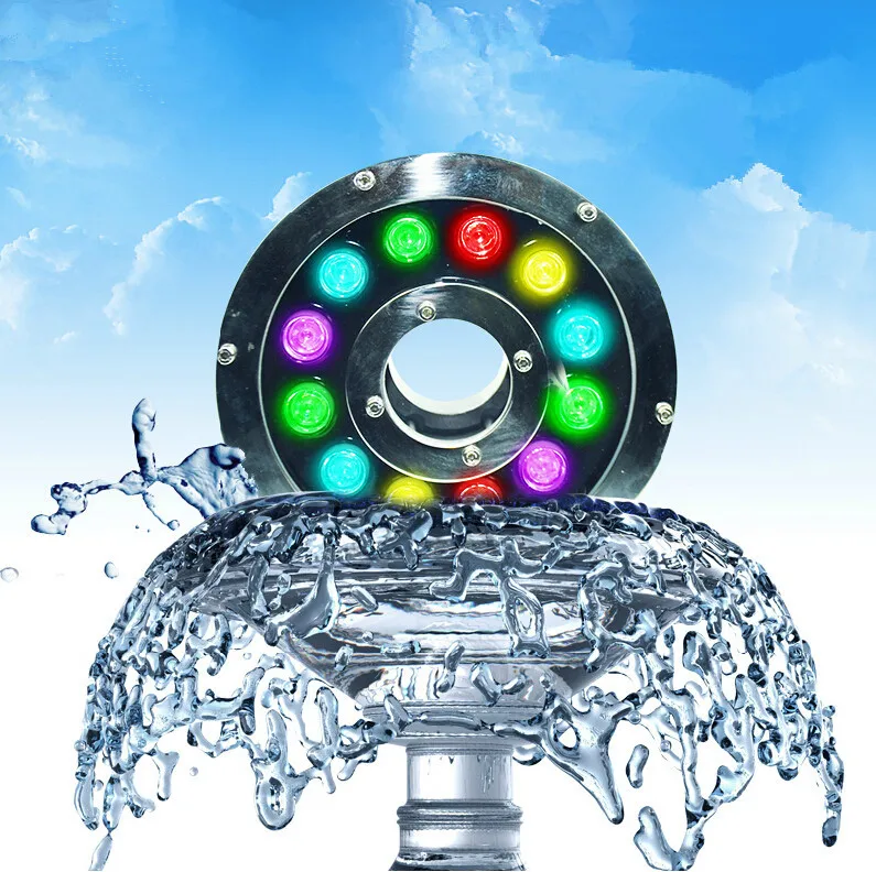 

IP68 Waterproof DC24V 6W 9W 12W 15W High Power LED Underwater Light RGB Taiwan Epistar Chip Meanwell Driver CE&RoHS Certified