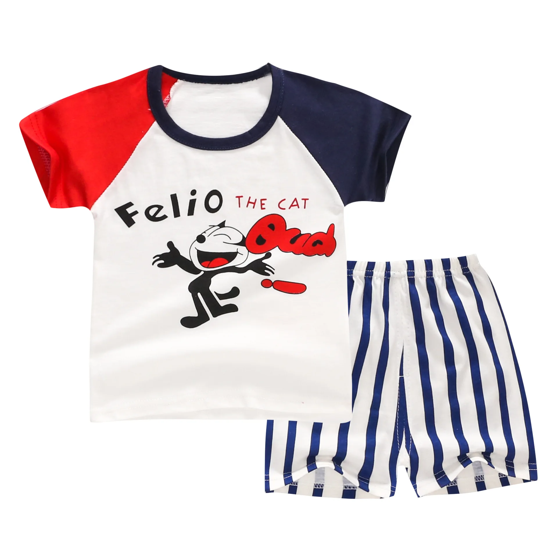 Летние брендовые футболки с рисунком для мальчиков, комплекты одежды для маленьких мальчиков и девочек, детские хлопковые футболки, комплекты с шортами, комплекты одежды для детей