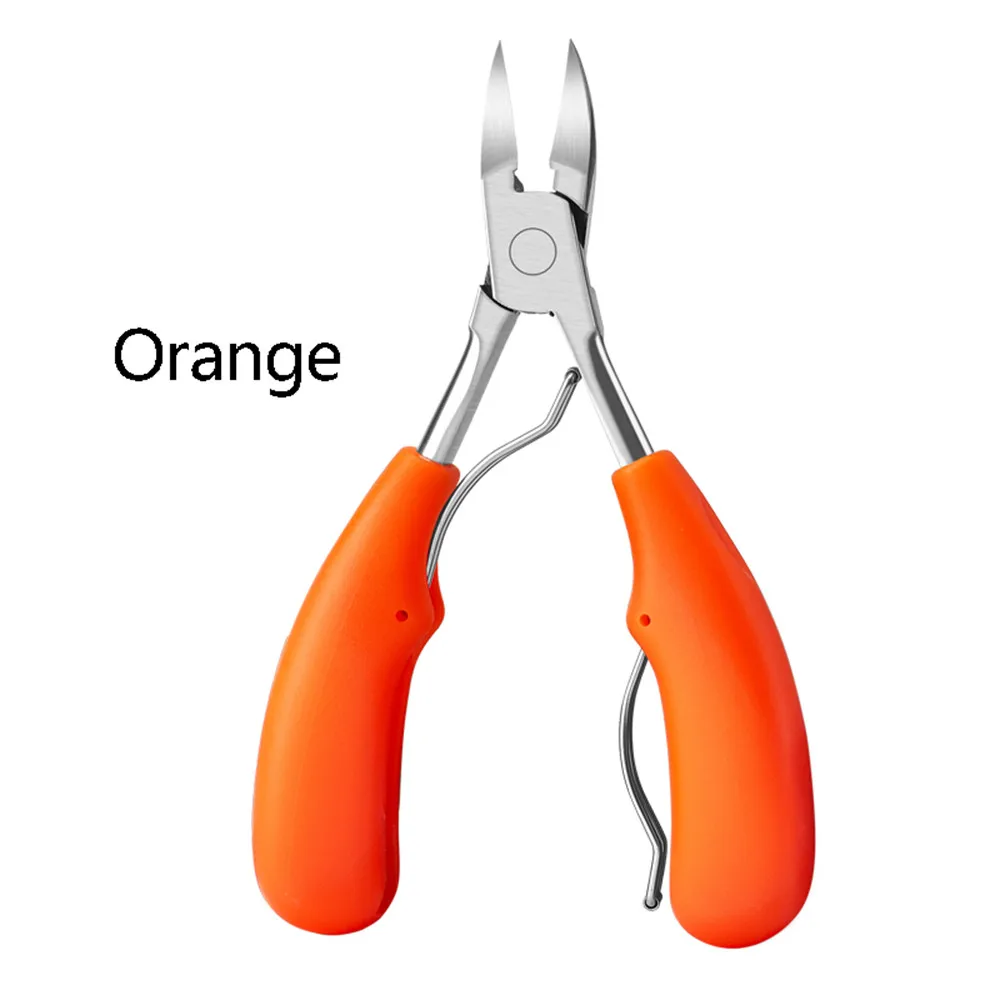 Новые кусачки для ногтей 1 шт. кусачки для коррекции ногтей кусачки для стрижки омертвевшей кожи средство для удаления грязи для педикюра - Цвет: Orange