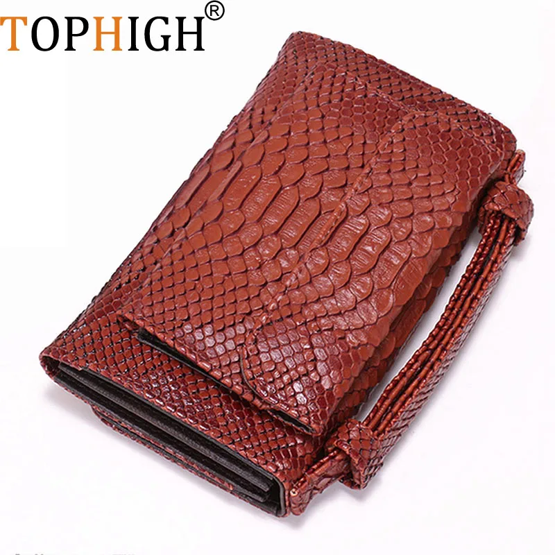 

TOPHIGH Crocodile Pattern Phone Clutch Women Genuine Leather Crossbody Bag Small Luxury Shoulder Bags For Women Snake Designer