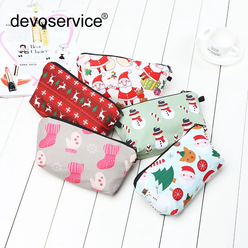 

1Pc Creative Christmas Pattern Pencil Case Personalized Gift Pouch Stationery Pencil Bag School Students Supplies Cosmetic Bags