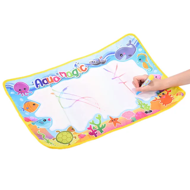 385 14 De Réductionnouveau 59x36 Cm Multicolore Arc En Ciel Eau Dessin Tapis Avec 2 Stylo Aqua Doodle Tapis Tapis Pour Peinture De Noël Cadeau