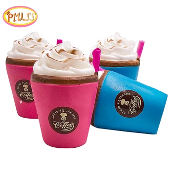 

Jumbo Cute Coffee Cup Soft Squishy Slow Rising Cream Scented Fun Kids Toy Funny Joke Toy For Children Gift Anti-Stress Toys