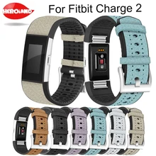 Для Replacement Charge 2 сменных полос, Классический ТПУ+ браслет из натуральной кожи с металлическими разъемами, фитнес-ремень для Charge2