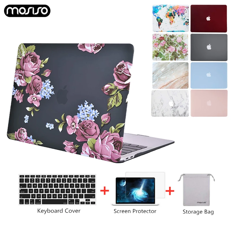 Жесткий матовый чехол MOSISO для ноутбука Macbook Air 13 дюймов Mac Book Pro Retina Touch Bar A1706 A1708 A1989