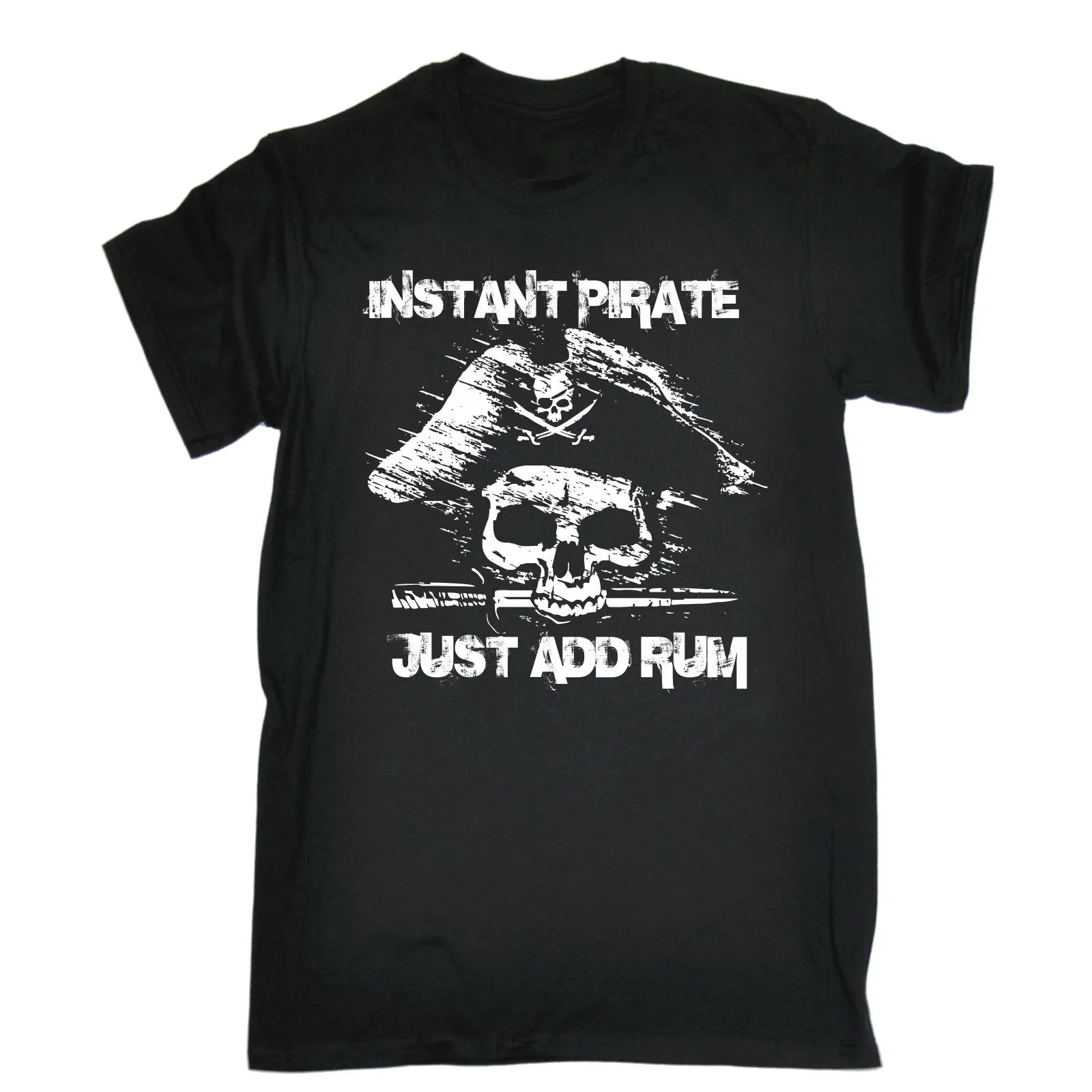 INSTANT PIRATE ADD RUM T SHIRT pirates booze alcohol birthday funny
