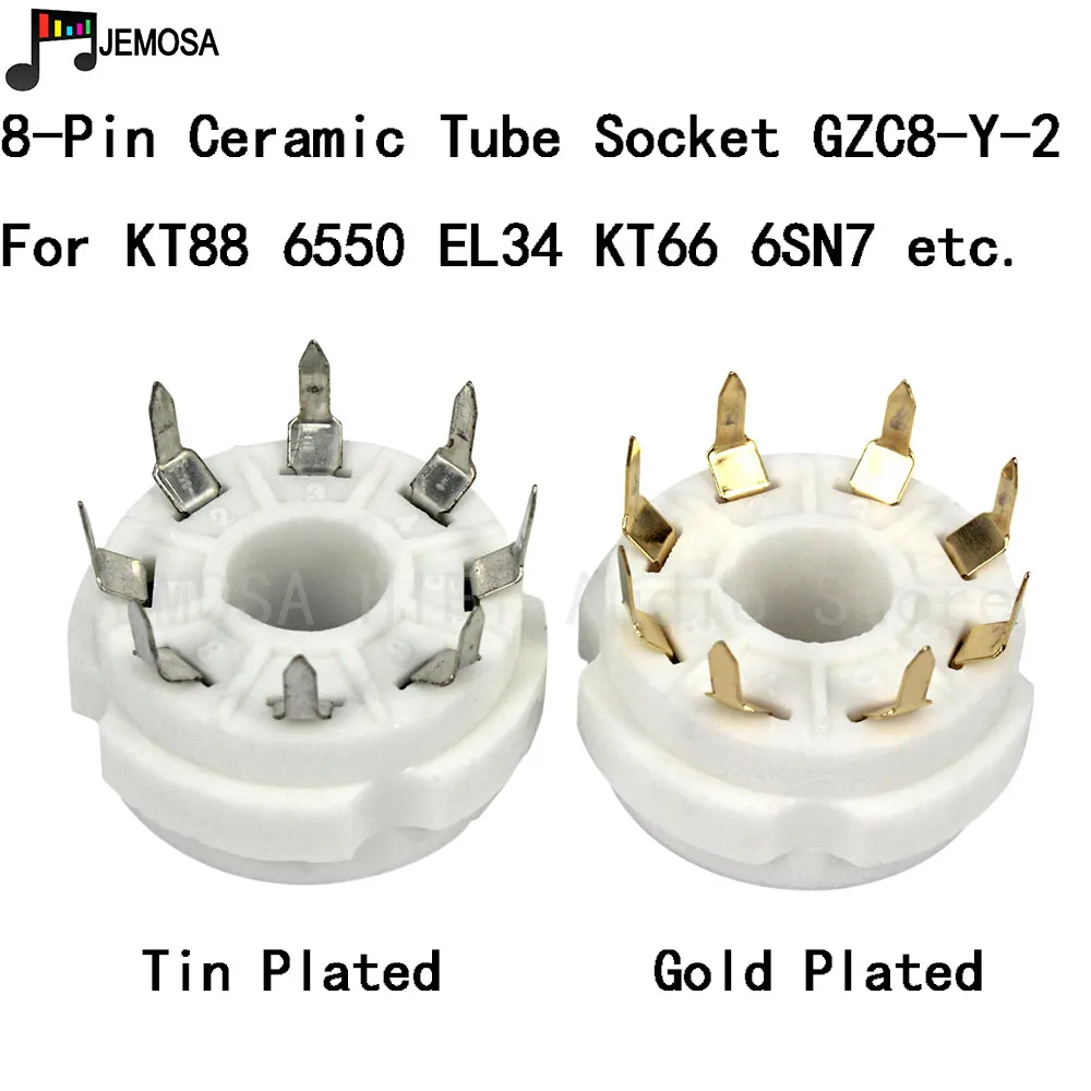 Assento Eletrônico do Tubo para Tubo de Vácuo Soquete Cerâmico Montagem do Pwb Pinos Kt66 Kt88 6sl7 6sn7 6ca7 El34 Gz34 10 Pcs