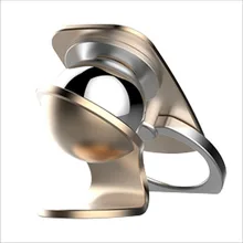 Magnetic Holder Stand Rotate 360 Degrees Car Phone Holder Dvr Aluminum Alloy Magnetic Mobile Phone Ring Stand Dock Cradle SL90
