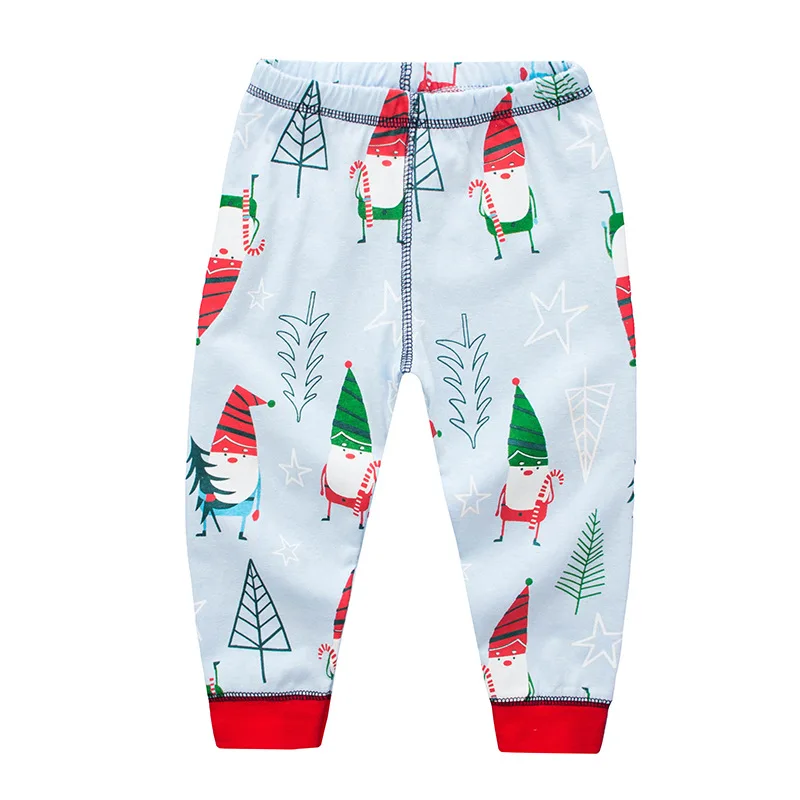 Детский Рождественский пижамный комплект с Санта-Клаусом для мальчиков и девочек, комплект одежды для сна с героями мультфильмов детская одежда с длинными рукавами+ штаны, комплект из 2 предметов