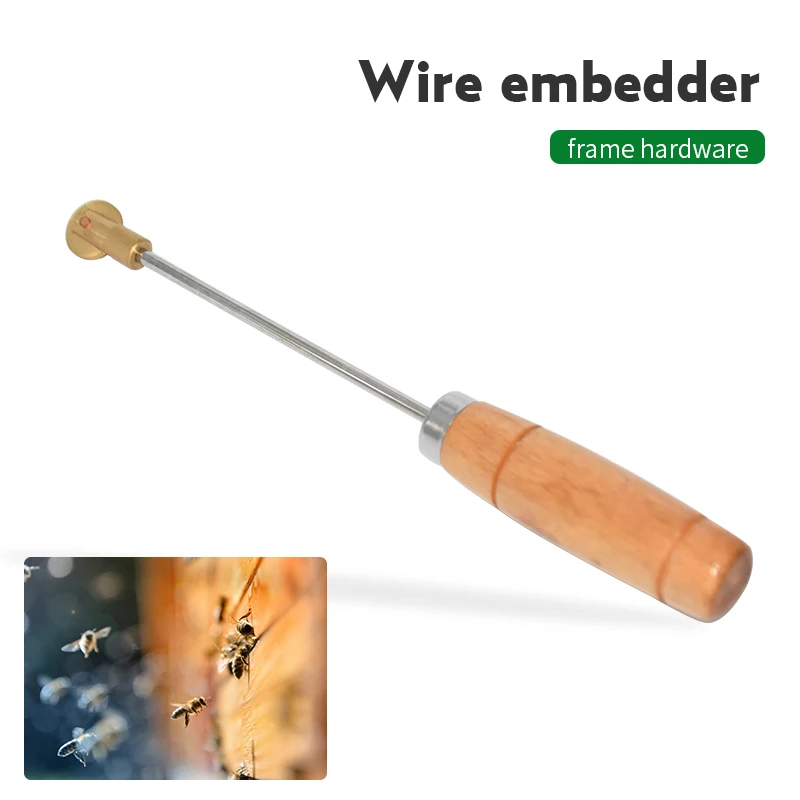 

Beehive Frame Wire Embedder Tool Bee hive Nest Box Installation Tools Threading Hole Foundation Copper Eye Beekeeping Equipment