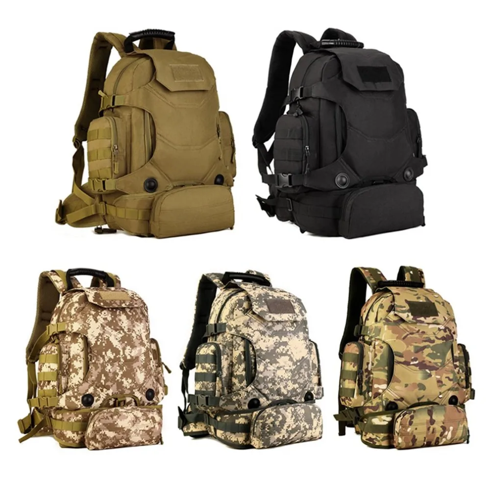 

40L Multifunctional Men Women Outdoor Military Molle Tactical Backpack Rucksack Hiking Camping Water Resistant Bags