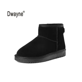 

Genuine Leather Snow boots AMF2 zapatos mujer Ankle Boots for Women Winter Boots botas femininas Winter Shoes SN623-80
