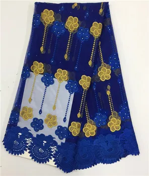 

French Net Lace Fabric Latest design african guipure lace fabric for wedding dress material with beads 162089485