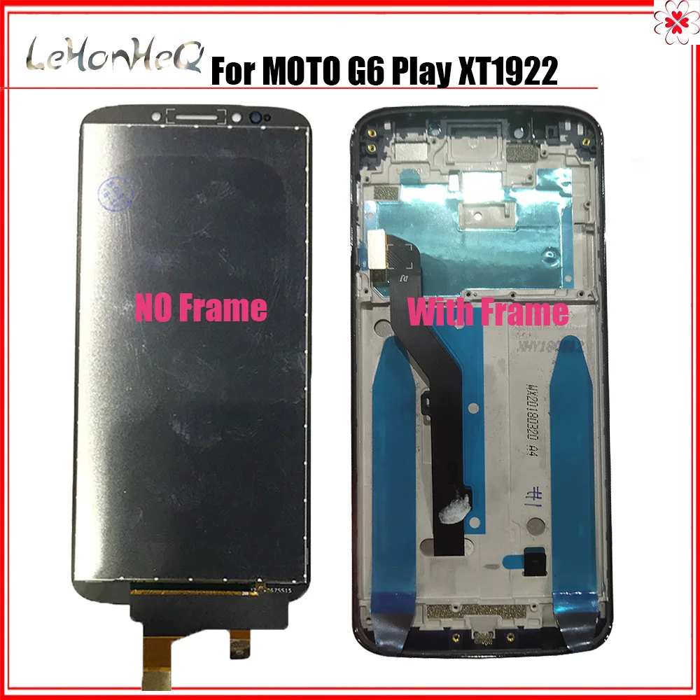 

For MOTO G6 Play XT1922 Frame For Motorola MOTO G6 Play XT1922 XT1922-3 XT1922-4 Display Touch screen Digitizer Assembly LCD