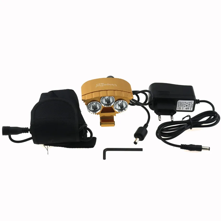 UniqueFire HD 017 Bicycle Front Light 3 Cree XM L2 4000 Lumen 4 Mode Led Bike Light Cycling Head