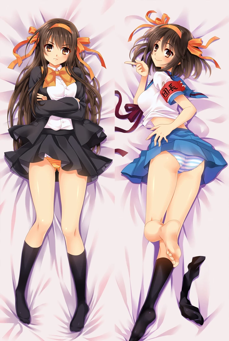 Mmf涼宮ハルヒアニメセクシーな涼宮ハルヒ 長門有希 朝比奈枕カバー涼宮ハルヒ抱き枕 Pillow Case Aliexpress