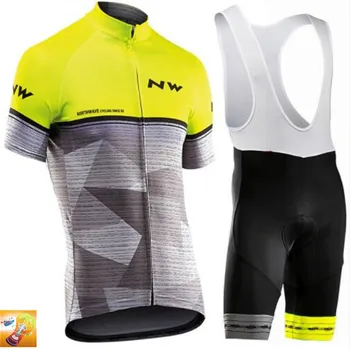 

2019 Pro Team NW Cycling Jersey 12D Gel Outdoor Cycling Clothing Set Outdoor Sports Riding Bicycle Bike Comfortable Short Sleeve