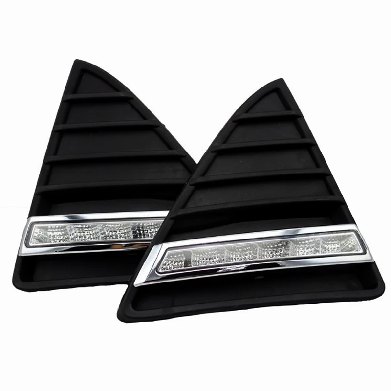 SUNKIA 2Pcs/Set Waterproof LED Daytime Running Light DRL For Ford Focus 2012 2013 2014 With Turning Signal Lights sunkia 2pcs set led daytime running light waterproof drl for chevrolet malibu 2012 2013 2014 drl fog lamp modify turn signal