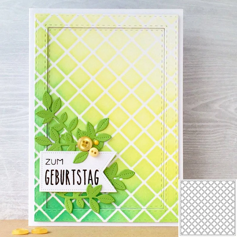 

Square Grid Stencil for DIY Scrapbooking New DIY Paper Cards Making Craft Fun Plastic Templates Decoration Embellishment