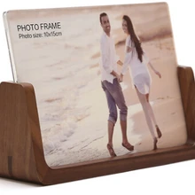 Твердый деревянный стенд фоторамки орех/Бук деревянная рамка держатель