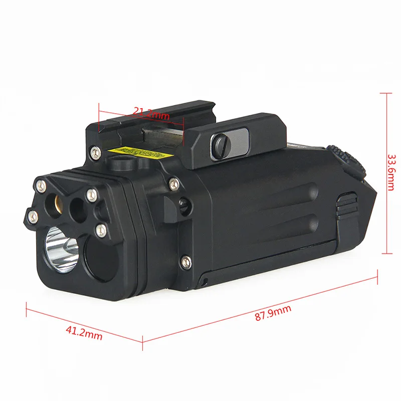 Lanterna com Iluminador Spina Óptica Dbal-pl Armelight Tático Caça Combo Luz Led Branco 400 Lumens Melhor Arma ir 6 Spina óptica DBAL-PL armelight tático caça combo