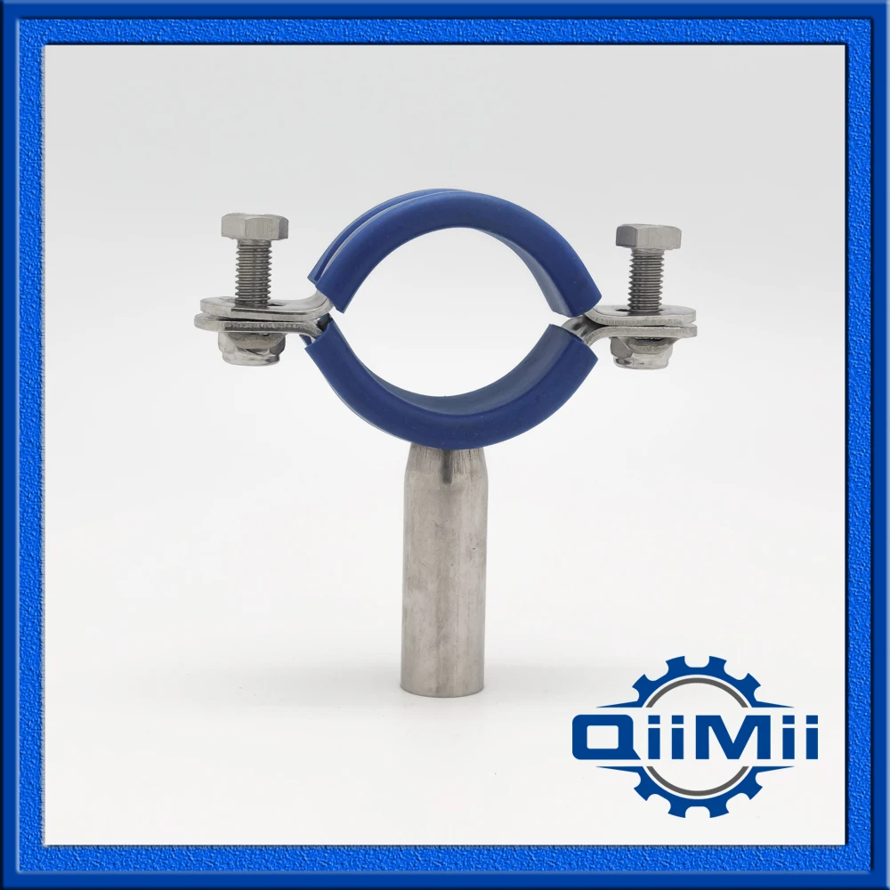 1'' 4" Pipe Holder with Blue Insert FH02A,Stainless Steel Pipe Hanger