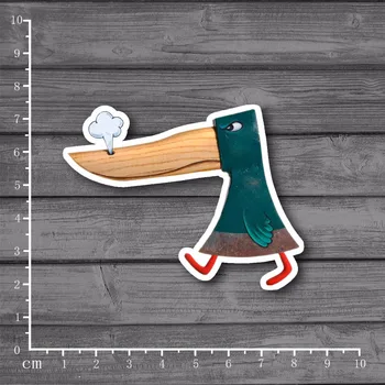 

Steam big mouth duck Scrapbooking Stationery Laptop Sticker Decal For Kids Toys Car Laptop Notebook Waterproof Stickers[Single]