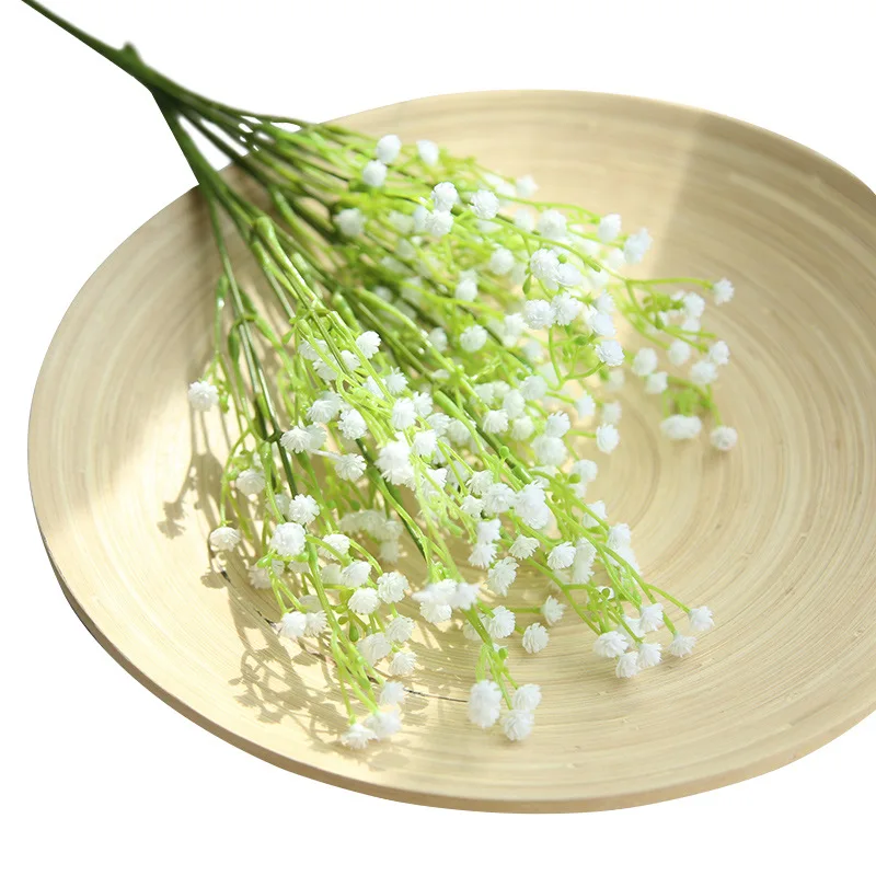 Фото Искусственный цветок Gypsophila beam украшение для дома гостиной сада свадьбы ручная Искусственный цветок Gypsophila beam украшение для дома гостиной сада свадьбы ручная