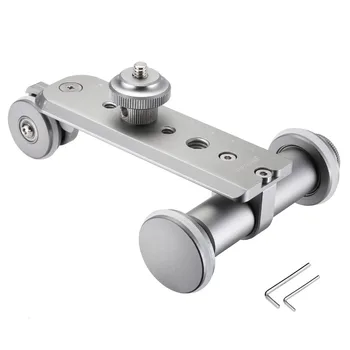 

Neewer Aluminium Alloy 3-Wheel Mini Motorized Electric Video Track Rail Slider Dolly Car for Canon/Nikon/Sony/DSLR/GoPro/iPhone