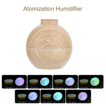 

130ML Car Air Humidifier Wood Essential Oil Diffuser Electric Aroma Diffuser Mist Maker for Home and office