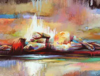 

Hand-painted oil painting Modern Art On Canvas,Abstract Nude YH474