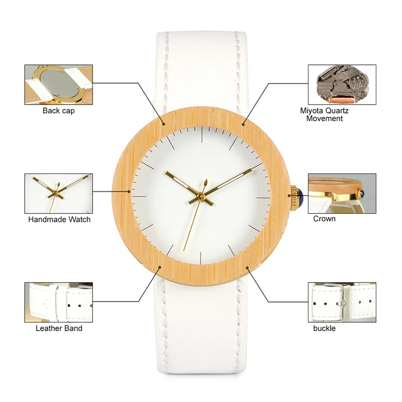 bamboo wood watches for women bobo bird gifts watches  (17)