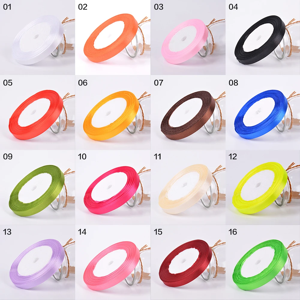25 ярдов/рулон Grosgrain атласные ленты для свадьбы Рождественская вечеринка