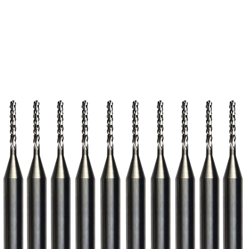 

10pcs Carbide PCB CNC Engraving Bits End Milling Cutter cutting drill hole endmill 1.0mm Diameter # ST3.107