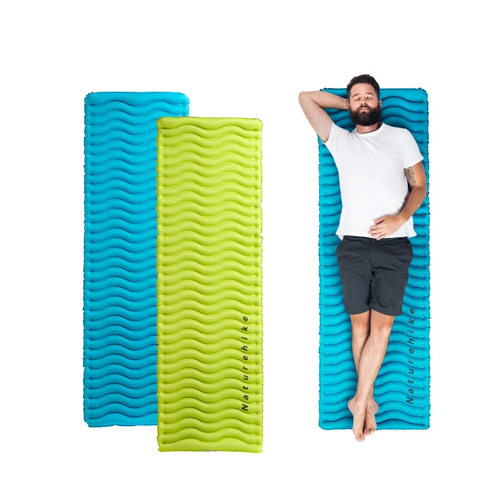 

Naturehike Outdoor Ultralight Wave Shape TPU Inflatable Camping Mat Waterproof Sleeping Pad Picnic Folding Mattress NH18C009-D