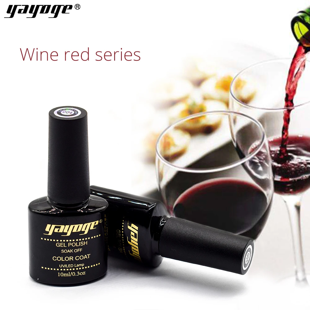 YAYOGE Гель-лак для ногтей 10 мл/0,3 унций продукт дизайн ногтей замачиваемый без запаха УФ-гель лак Дизайн Маникюр красное вино