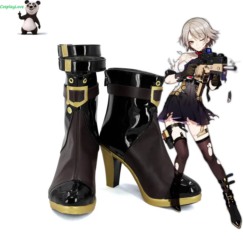 Girls Frontline Vector Black Cosplay Shoes Boots Custom Made For Hallowee Christmas CosplayLove | Тематическая одежда и