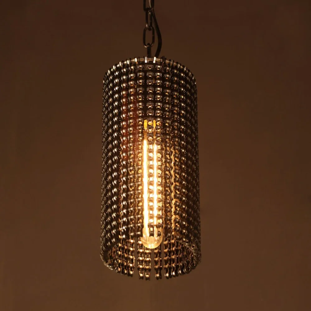 

Rustic Industrial Pendant Lights Vintage Lamp Suspension Luminaire Bicycle Chain Hanging light E27 For Decor Loft Lamp