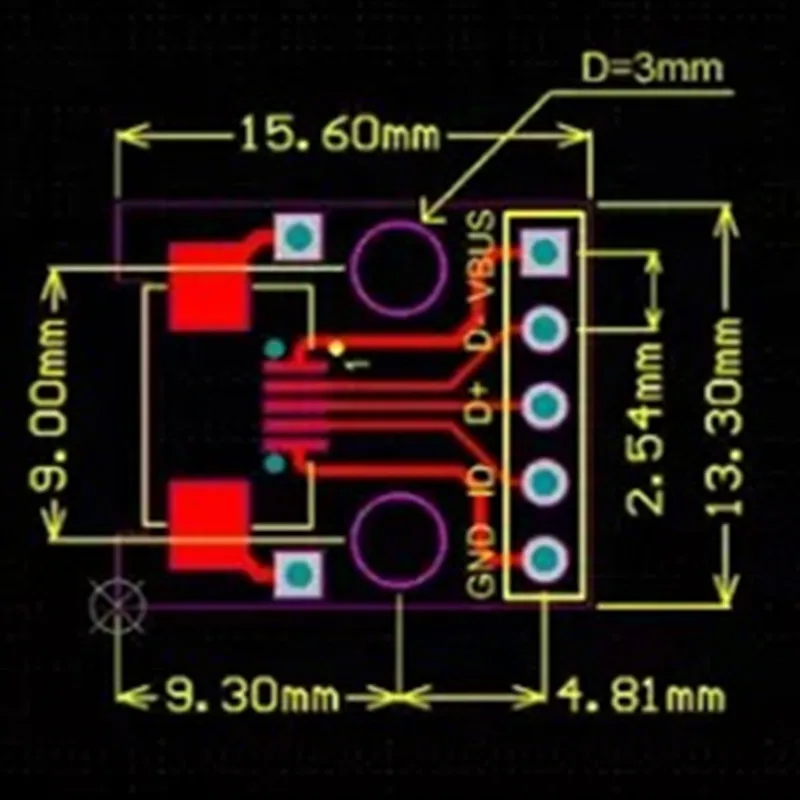 5 шт. Разъемы адаптеры Micro USB Для DIP 2 54 мм плата модуля типа B PCB Pin Pinboard электронный