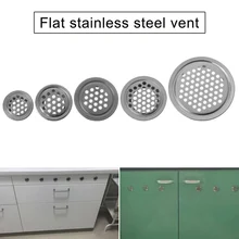 Вентиляционные отверстия из нержавеющей стали с круглым вентиляционным отверстием для кухонного шкафа для ванной комнаты WWO66
