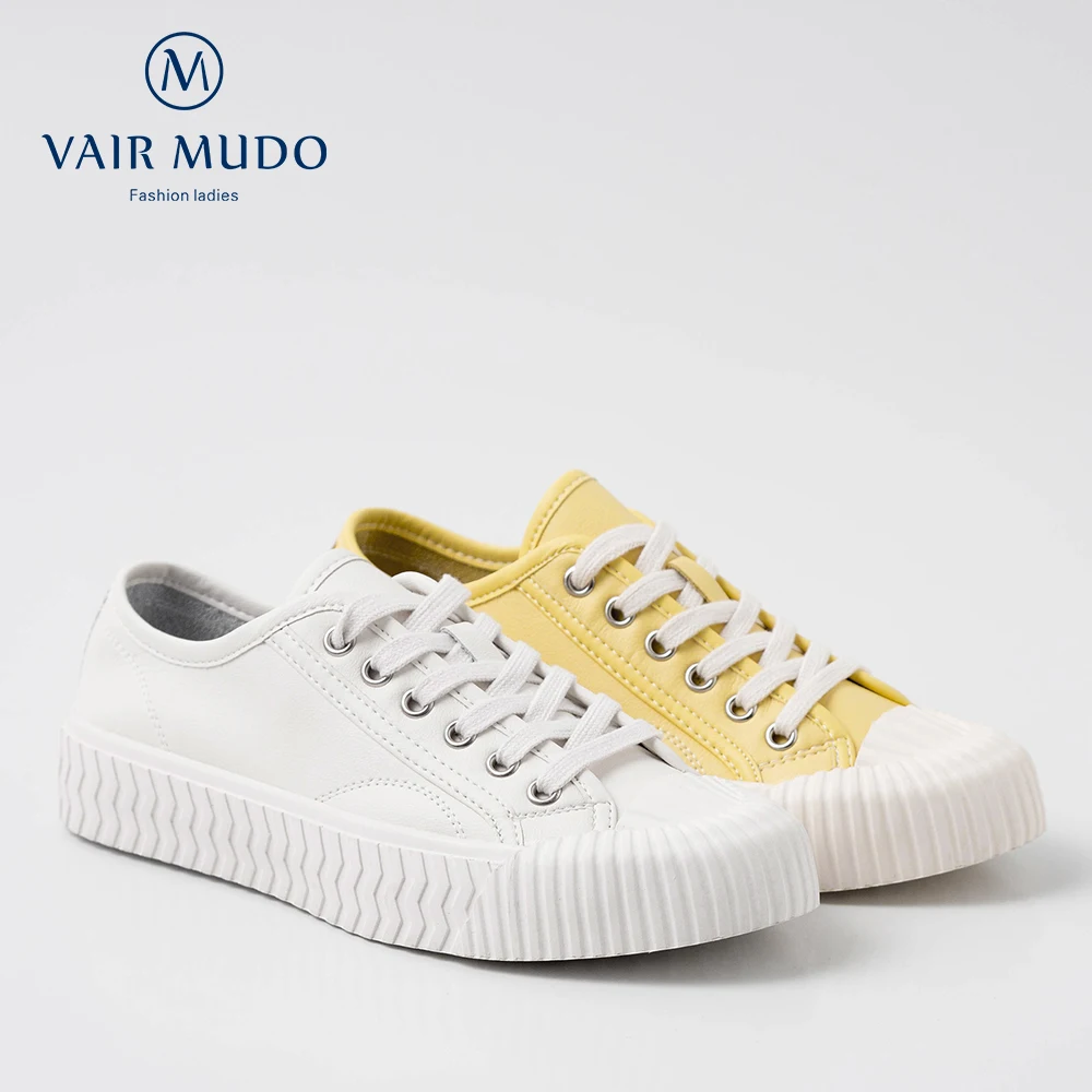 Женские парусиновые туфли VAIR MUDO из коровьей кожи с подкладкой свиной шкуры
