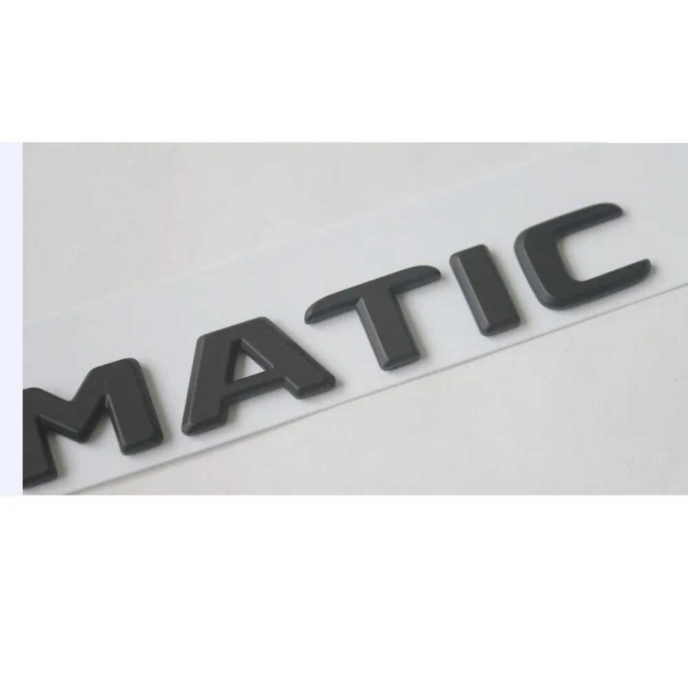 Matte Black Trunk Letters Badges Emblems Sticker for Mercedes Benz 
