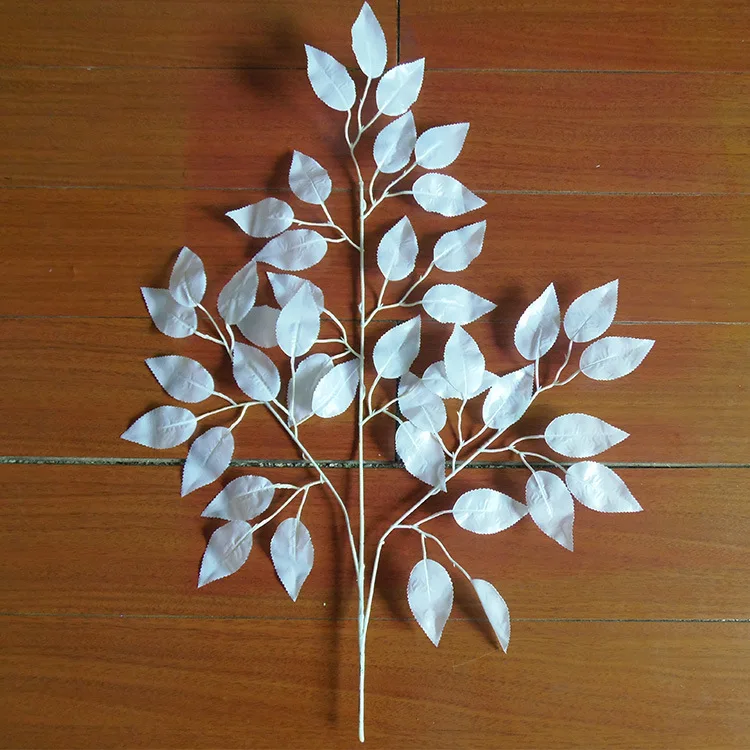 Wholesale 120 pieces 60*40cm White Banyan Branches Leaves Tree