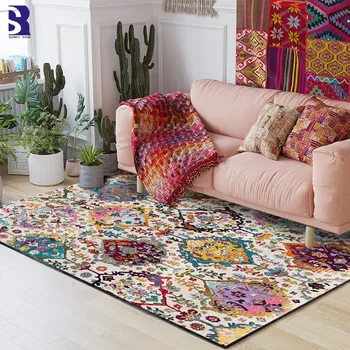 

SunnyRain 1-piece Short Plush Area Rugs Living Room Rugs and Carpets for Kitchen Slipping Resistance Bed Room Rug