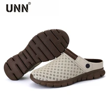 Tamaño grande 35-46 Hombres Zapatos de Verano Nuevas Sandalias de Playa Chanclas Slip On Hombres Zapatillas de Malla Transpirable Iluminado Zapatos Unisex