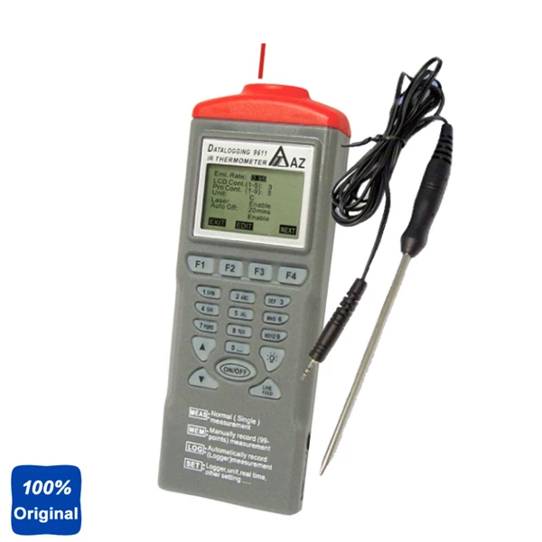 

AZ-9612 Measuring and Recording Non-contact Infrared Temperature Recorder ,Handy IR w/Ext. Probe Datalogger