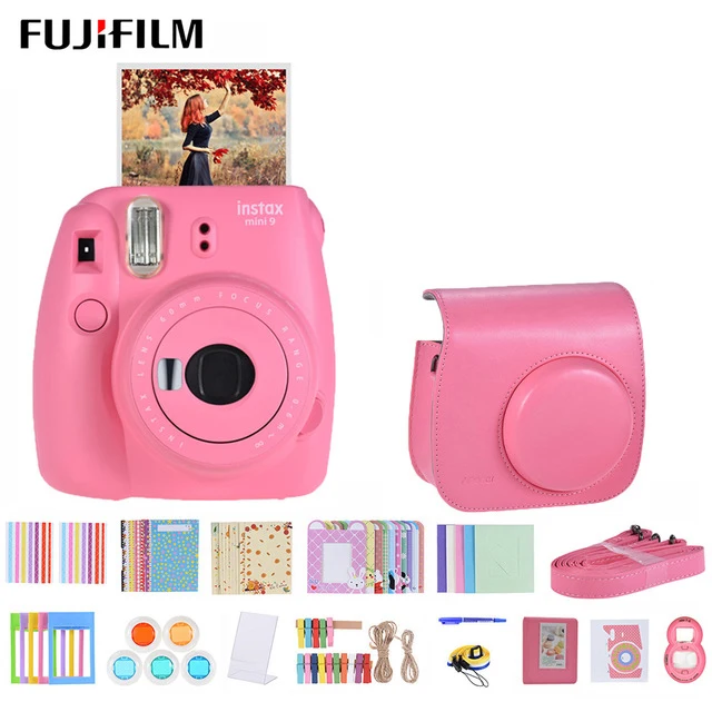 

Fujifilm Instax Mini 9 Instant Camera for polaroid for Film Cam with Selfie Mirror Andoer Instant Camera Accessories Bundle Kit