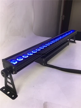 

8 pieces DMX 512 double-head outdoor stage lighting wateproof led wall washer lamp rgbw led wash light 24x10w