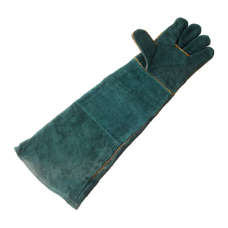 

High Quality 1Pair Electric Welding Gloves High Temperature Resistant Welders Long Gloves 60CM