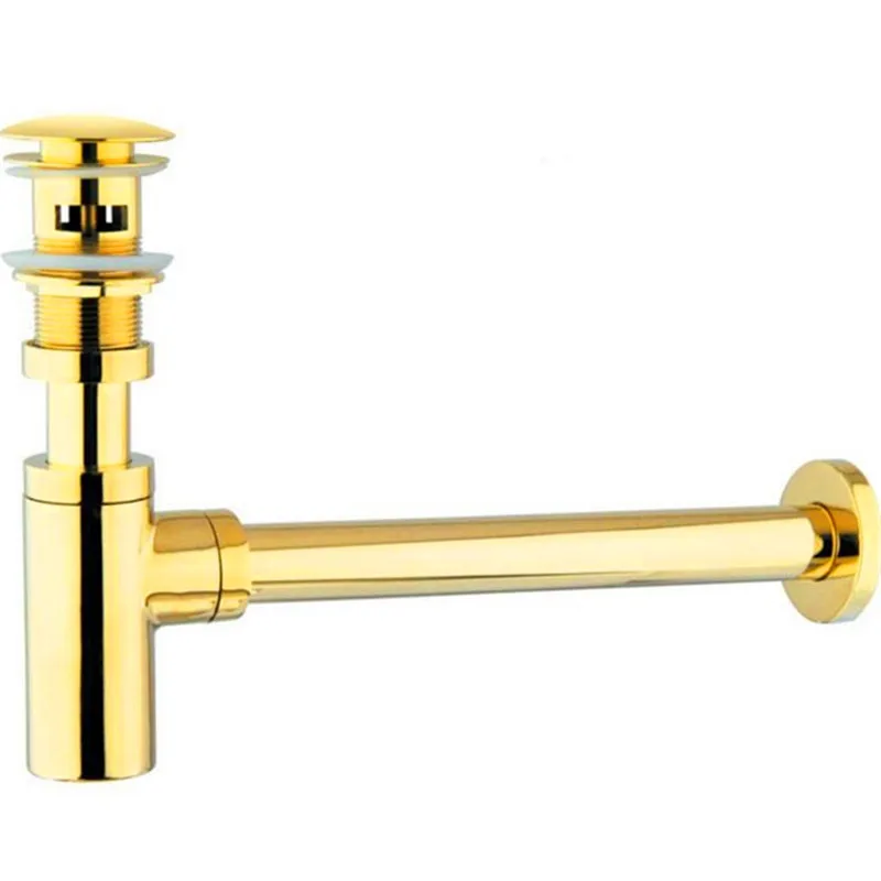 

Gold/Antique Bottle Trap Deodorant Type Bathroom Basin Water Drain Pipe Drainage Bathroom Sink Plumbing Tibe Copper Matte